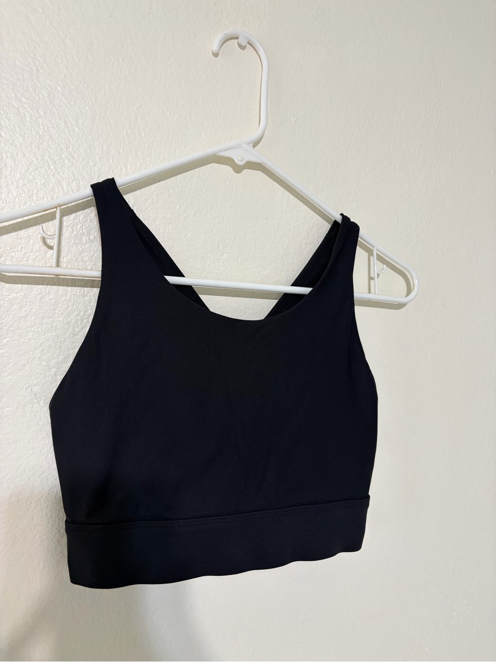 Fabletics Black Sports Bra with Wide Straps